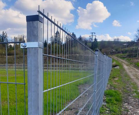 Kerítés kerítéspanelekből 2D 