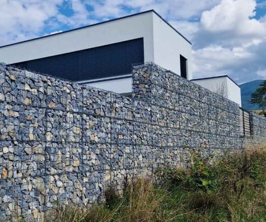 Kerítések gabion kosarakból