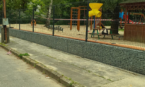 Gabion lábazati elem