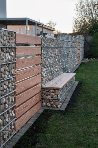 gabion pad a gabion kerítés részeként